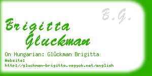 brigitta gluckman business card